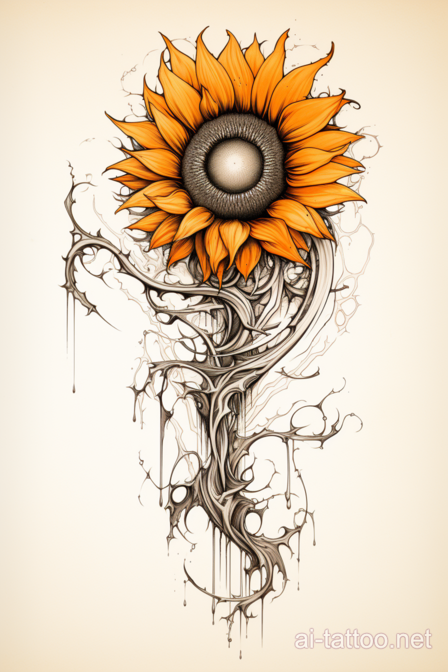  AI Sunflower Tattoo Ideas 6